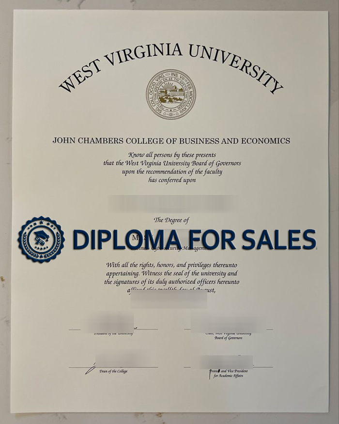 WVU Diploma