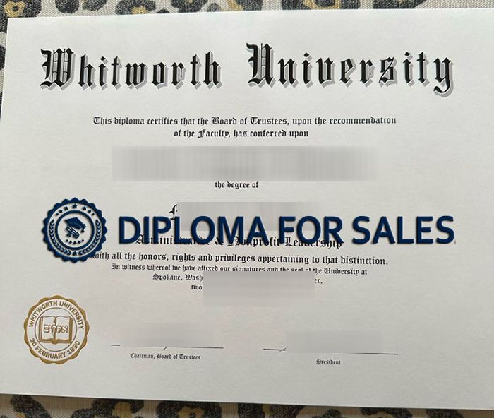 Whitworth University Diploma Whitworth University Diploma