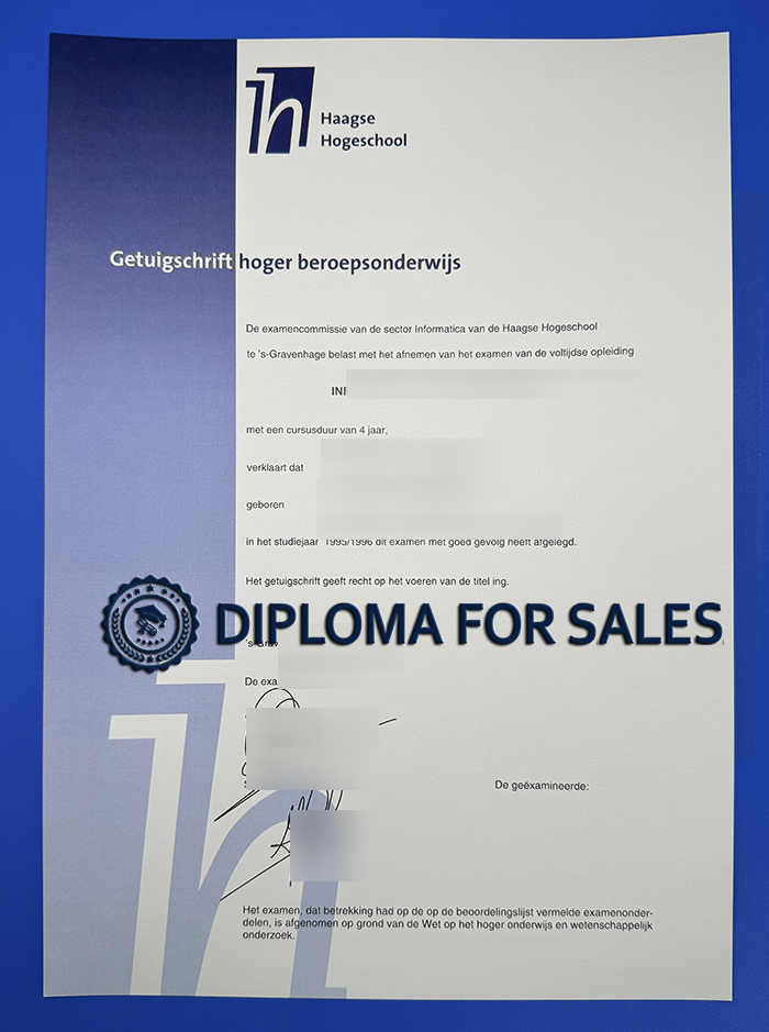Haagse Hogeschool Diploma, THUAS Diploma