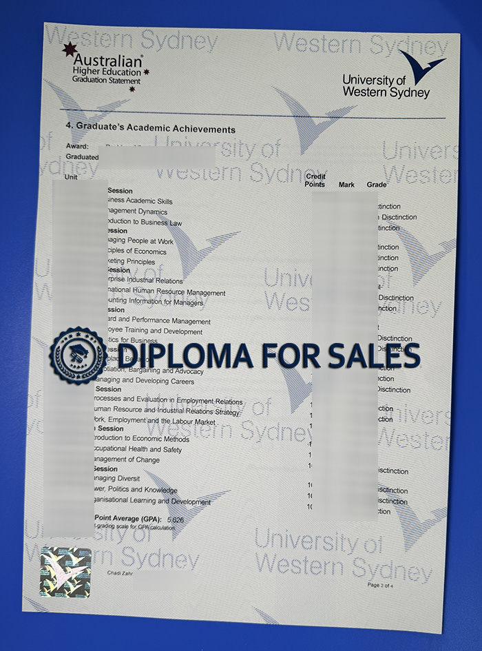 western sydney transcript