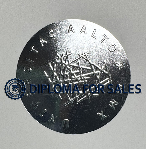 Aalto University Degree Certificate seal