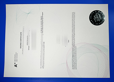 Fake Aalto University Degree Certificate