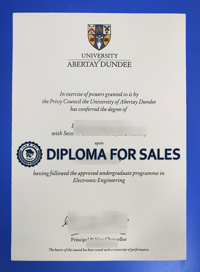 Fake Abertay University Degree