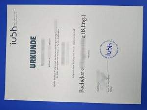 Fake IUBH Urkunde