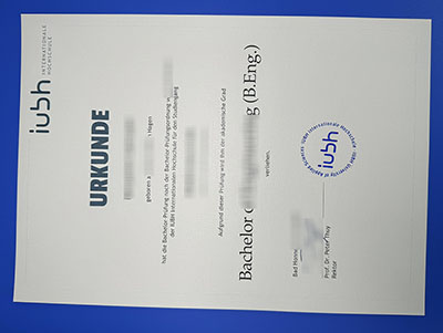 Fake IUBH Urkunde