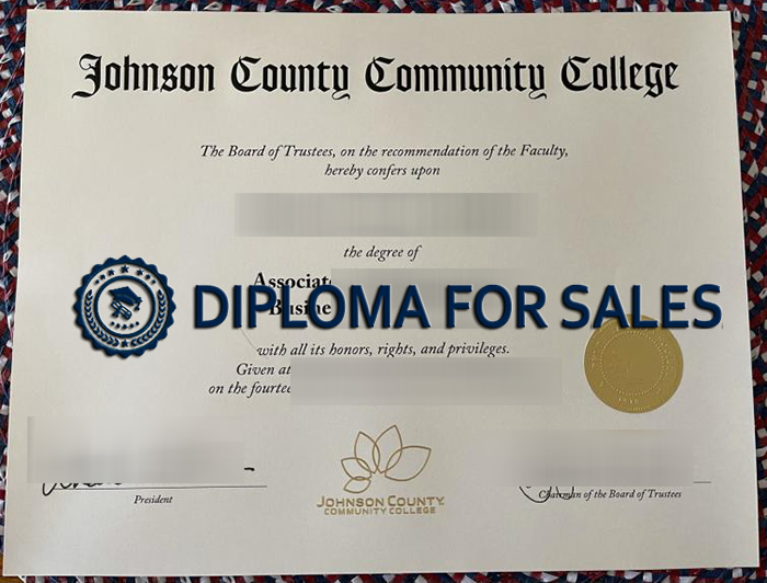 JCCC Diploma, Johnson County Community College Diploma