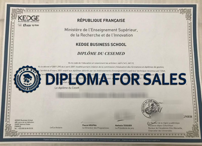 KEDGE Business School Diploma