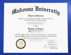 Fake Madonna University Diploma