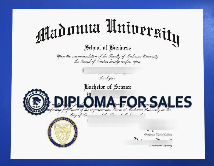 Madonna University Diploma