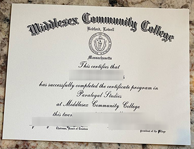 Fake Middlesex Community College Diploma