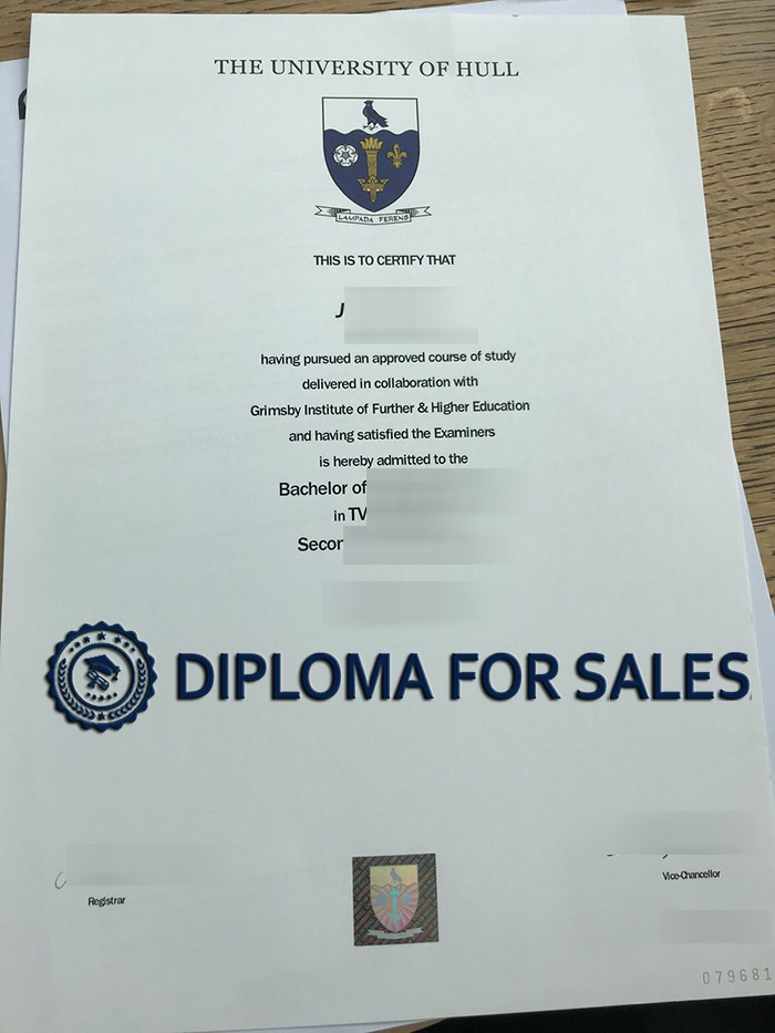 Fake University of Hull Degree