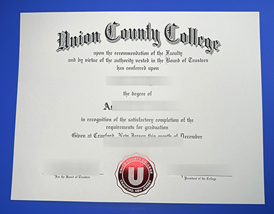 Fake Union County College Diploma