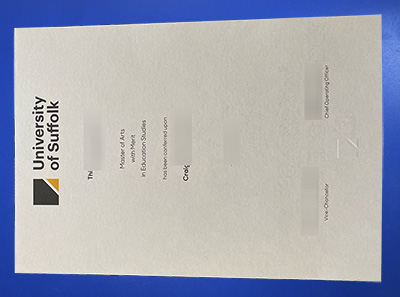 Fake University of Suffolk Degree