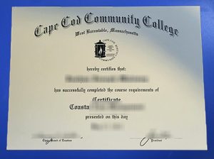 Fake Cape Cod Community College Diploma