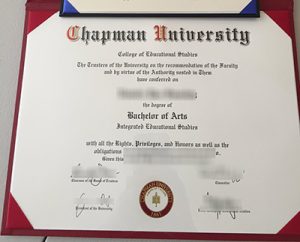 Fake Chapman University Diploma