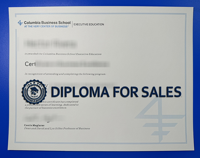 CBS Diploma, Columbia Business School Diploma CBS Diploma, Columbia Business School Diploma