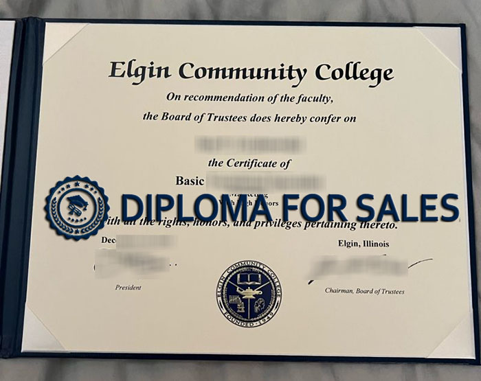 Elgin Community College Diploma, ECC Diplom