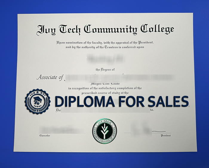 Ivy Tech Community College Diploma, Ivy Tech Diploma