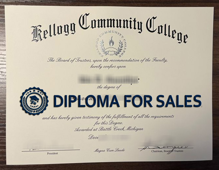 Kellogg Community College Diploma, KCC Diploma