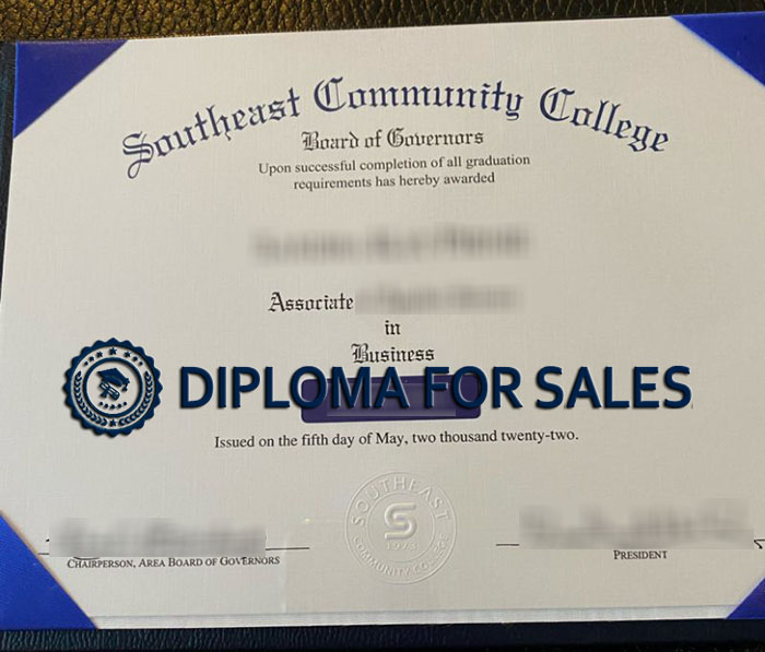 SCC Diploma, Southeast Community College Diploma