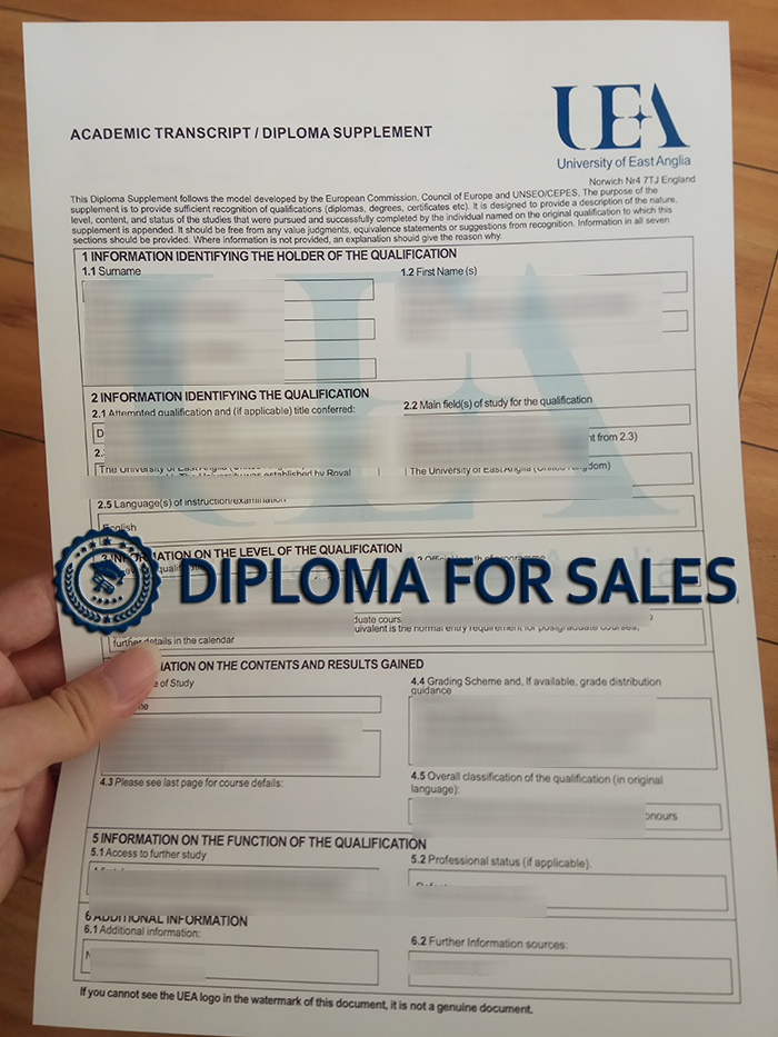 UEA Transcript, University of East Anglia Transcript UEA Transcript, University of East Anglia Transcript