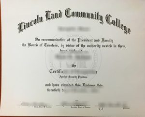 fake Lincoln Land Community College Diploma
