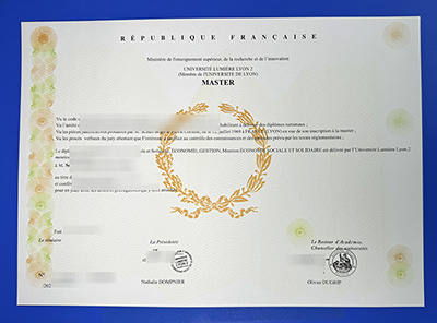 fake Université Lumière Lyon 2 Diploma