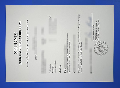 Fake RUB Zeugnis