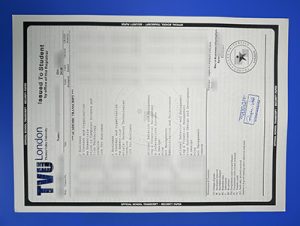 Thames Valley University Transcript