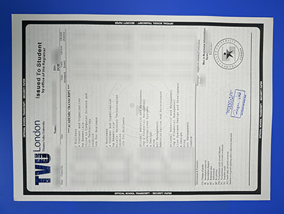 Thames Valley University Transcript