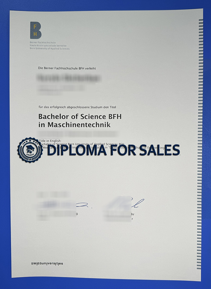 BUAS Diploma, Bern University of Applied Sciences Diploma