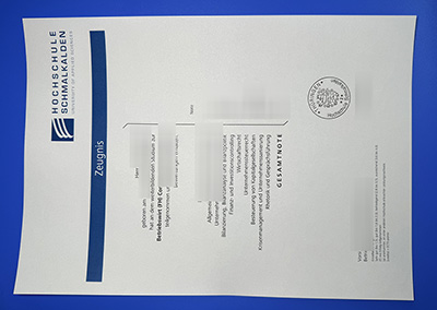 Hochschule Schmalkalden Zeugnis