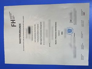FH des BFI Wien Urkunde