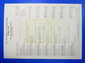 University of Hong Kong Transcript