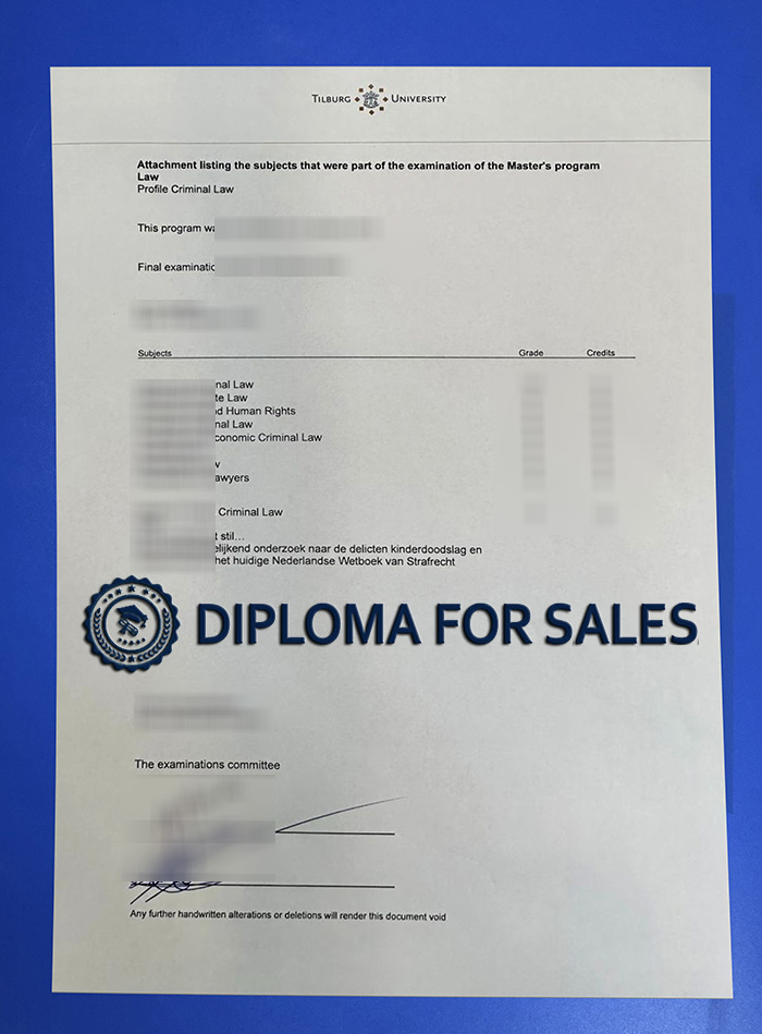 Tilburg University Transcript Tilburg University Transcript