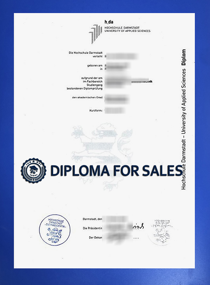 Hochschule Darmstadt Urkunde Hochschule Darmstadt Urkunde