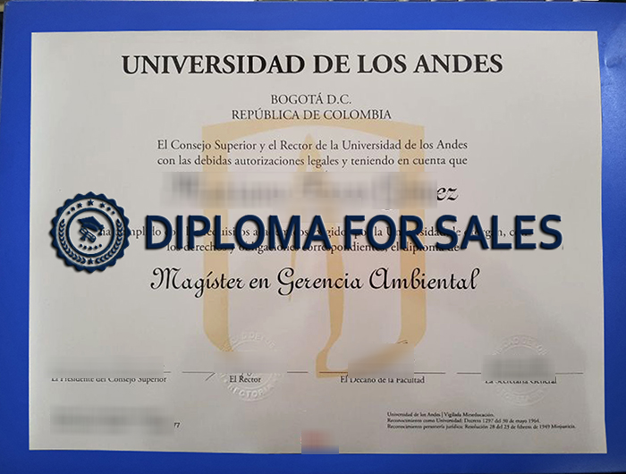 Universidad de los Andes Diploma Universidad de los Andes Diploma