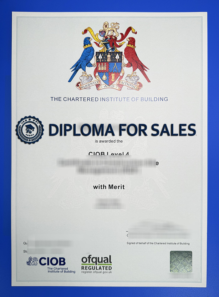 CIOB Certificate CIOB Certificate