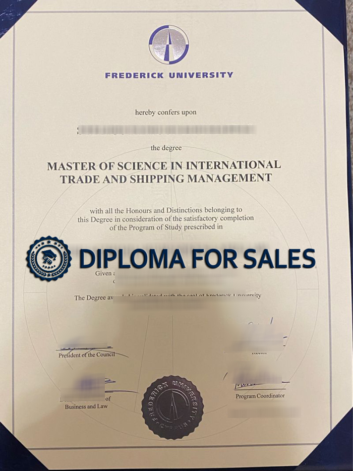Frederick University Diploma Frederick University Diploma