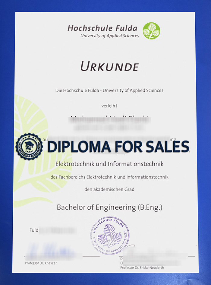 Hochschule Fulda Urkunde Hochschule Fulda Urkunde