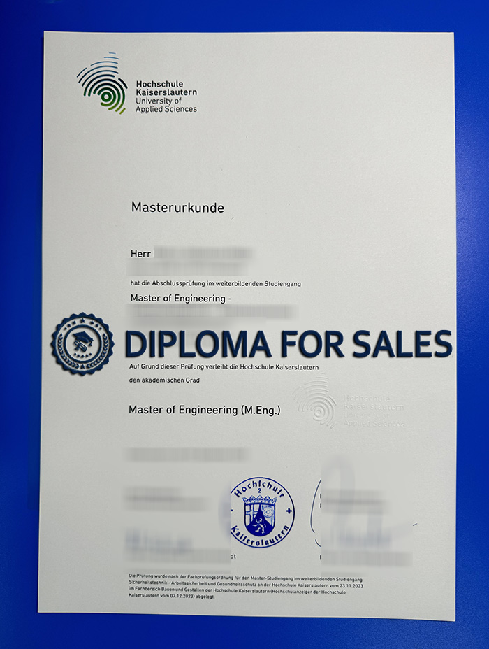 Hochschule Kaiserslautern Urkunde Hochschule Kaiserslautern Urkunde