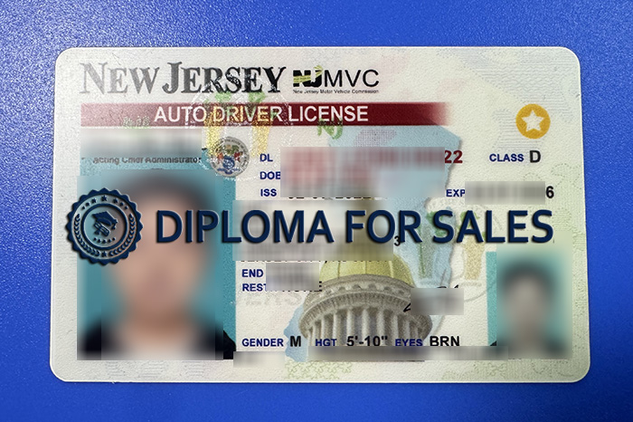 New Jersey Driver's Licence, New Jersey ID New Jersey Driver's Licence, New Jersey ID
