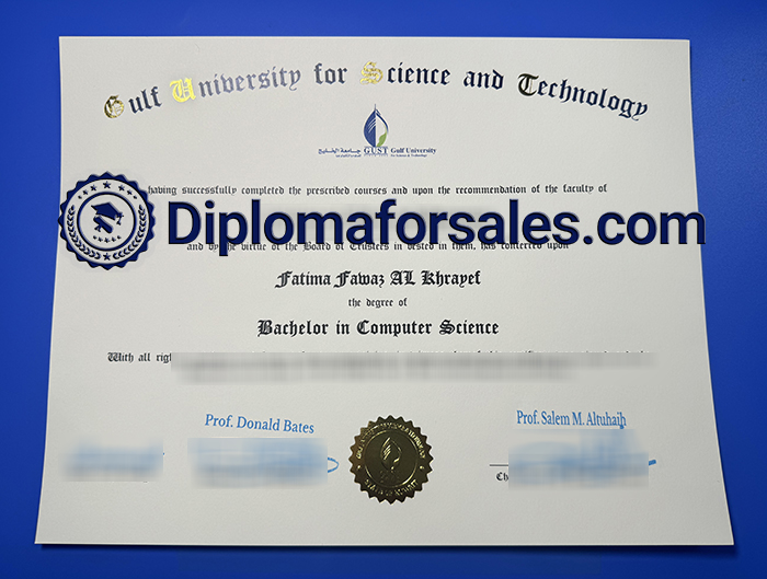 GUST Diploma, Gulf University for Science and Technology Diploma GUST Diploma, Gulf University for Science and Technology Diploma