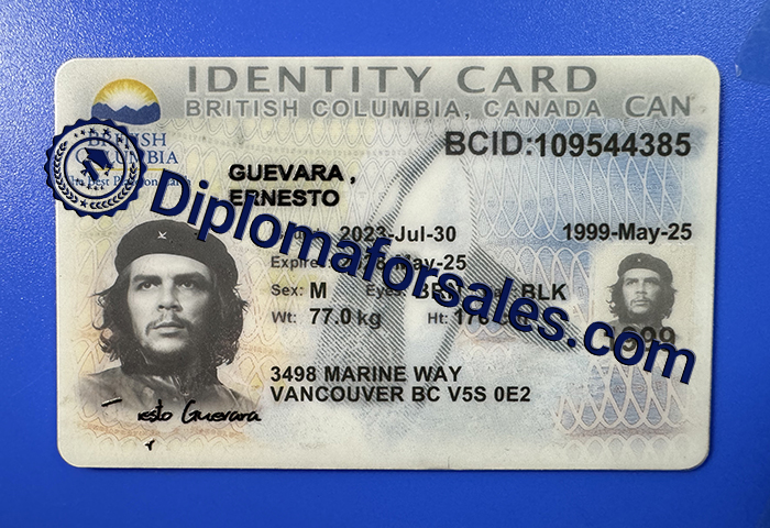 British Columbia Identity Card, BCID Card British Columbia Identity Card, BCID Card