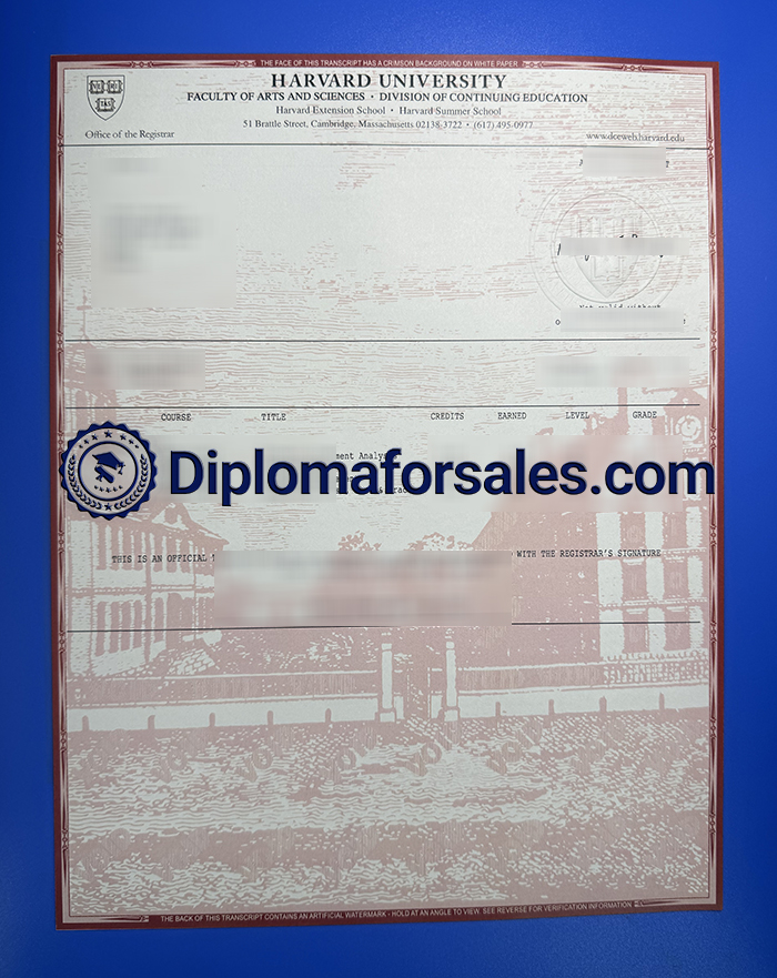 Harvard Extension School Transcript