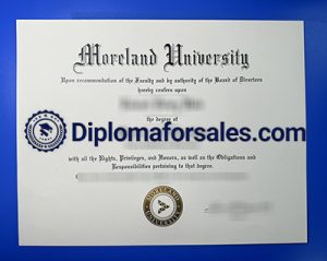 Moreland University Diploma