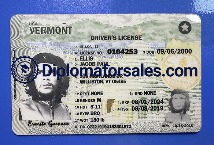 Vermont ID, Vermont Driver's License