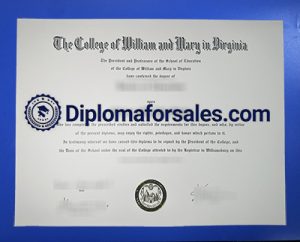 College of William & Mary Diploma