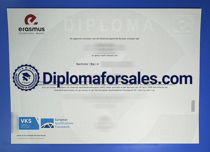 Erasmushogeschool Brussel Diploma, EhB Diploma Erasmushogeschool Brussel Diploma, EhB Diploma