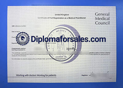 General Medical Council Certificate